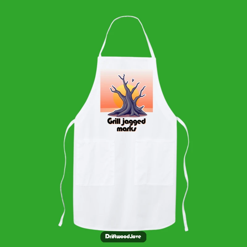 Funny Driftwood Sunset Apron: Cook with Artistic Flair and Nature's Beauty