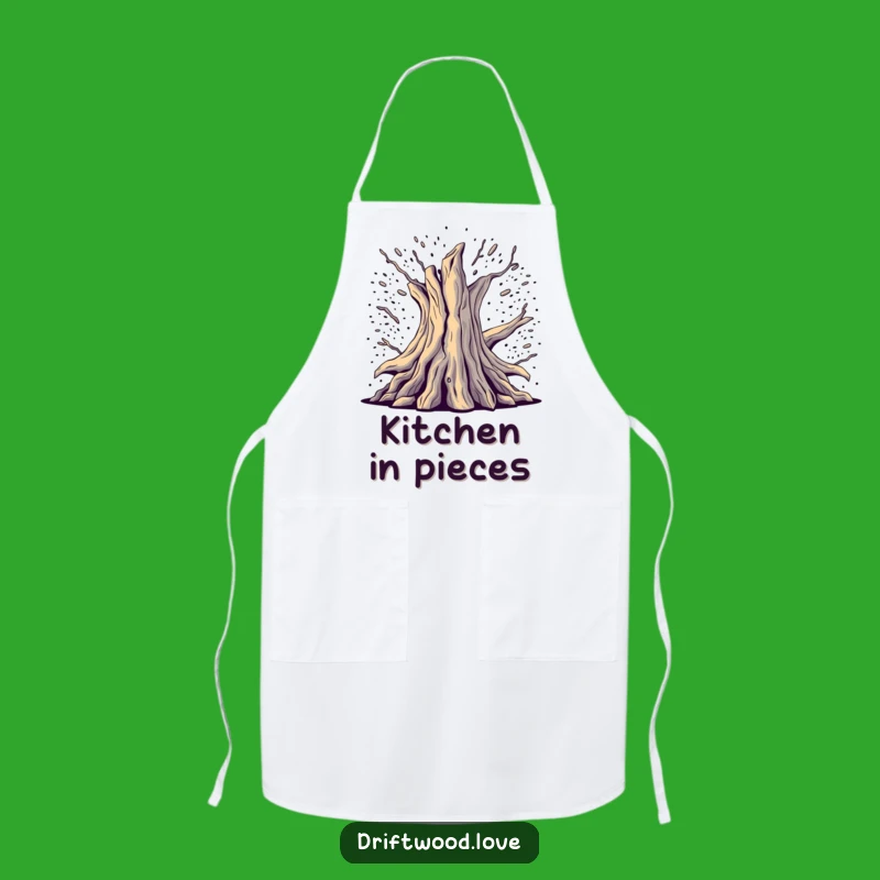 Funny Creative Apron: Digital Noise Driftwood for the Artistic, Funny Chef