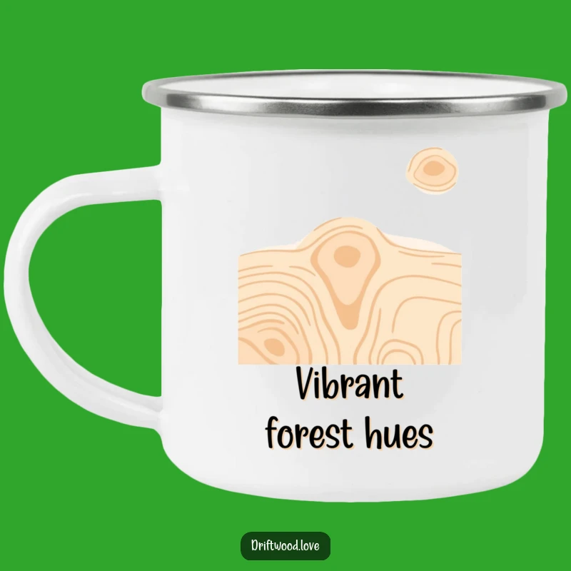 Funny Vibrant Wood Grain Camping Mug: Colorful Art for Your Outdoor Adventures
