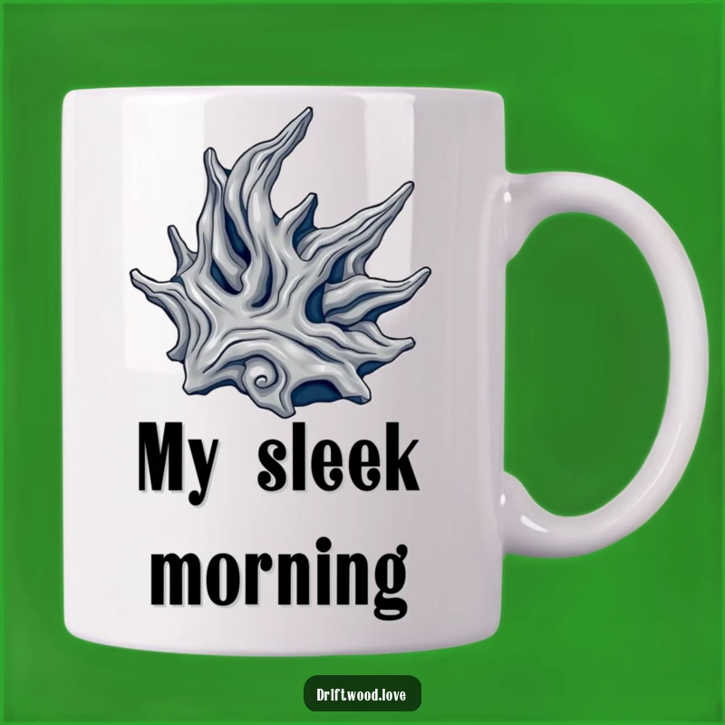 Funny Metallic Driftwood Mug: Elegant Art for a Sophisticated, Humorous Sip