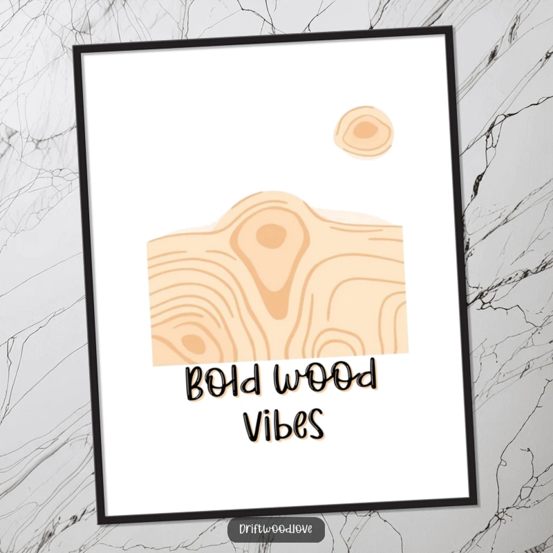 Funny poster featuring minimalist wood grain textures created with contrasting, vibrant colors, suitable for eye-catching wall decor.