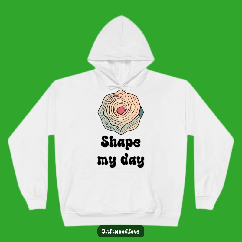 Cozy Funny Abstract Wood Curve Hoodie: Warmth Meets Abstract Art and Playful Humor