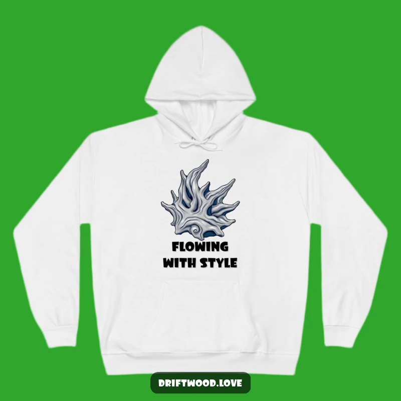 Cozy Funny Metallic Driftwood Hoodie: Warm Comfort Meets Luxurious, Organic Art