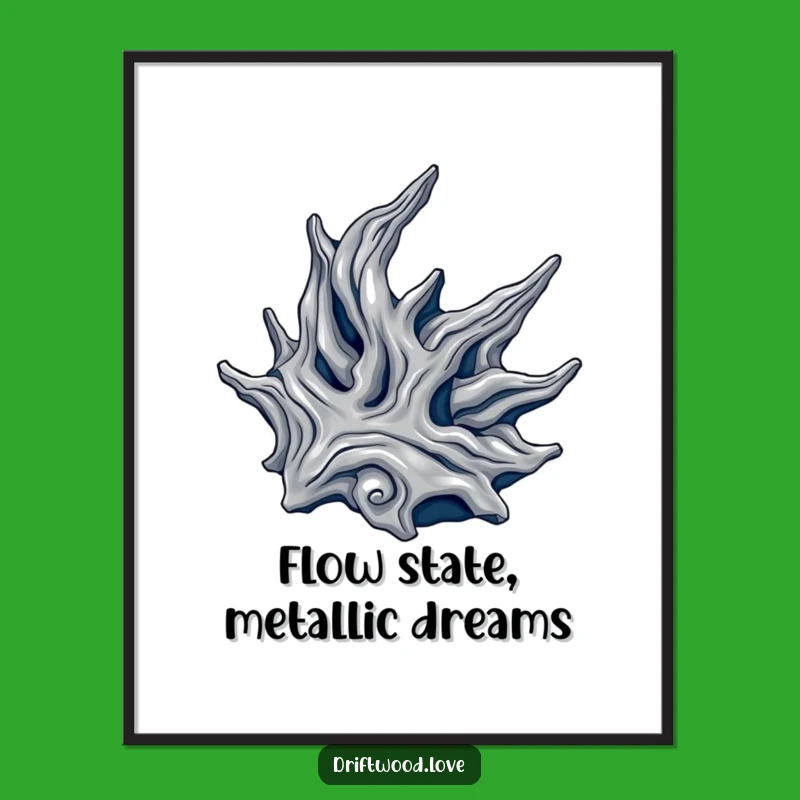 Elegant Free Printable Wall Art: Metallic Driftwood for a Luxurious Statement