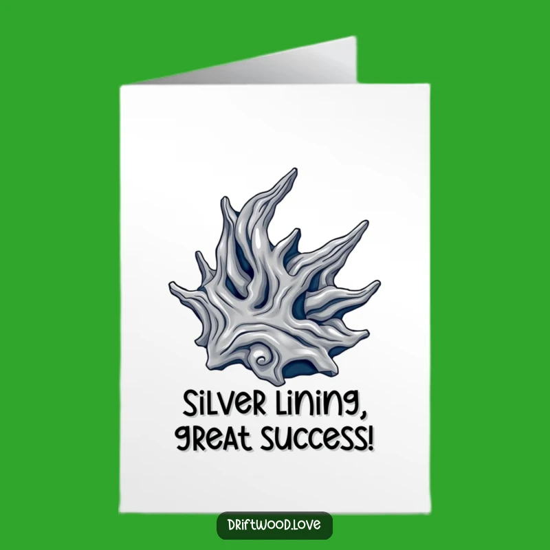 Luxurious Free Printable Congrats Card: Metallic Driftwood for Honoring Success