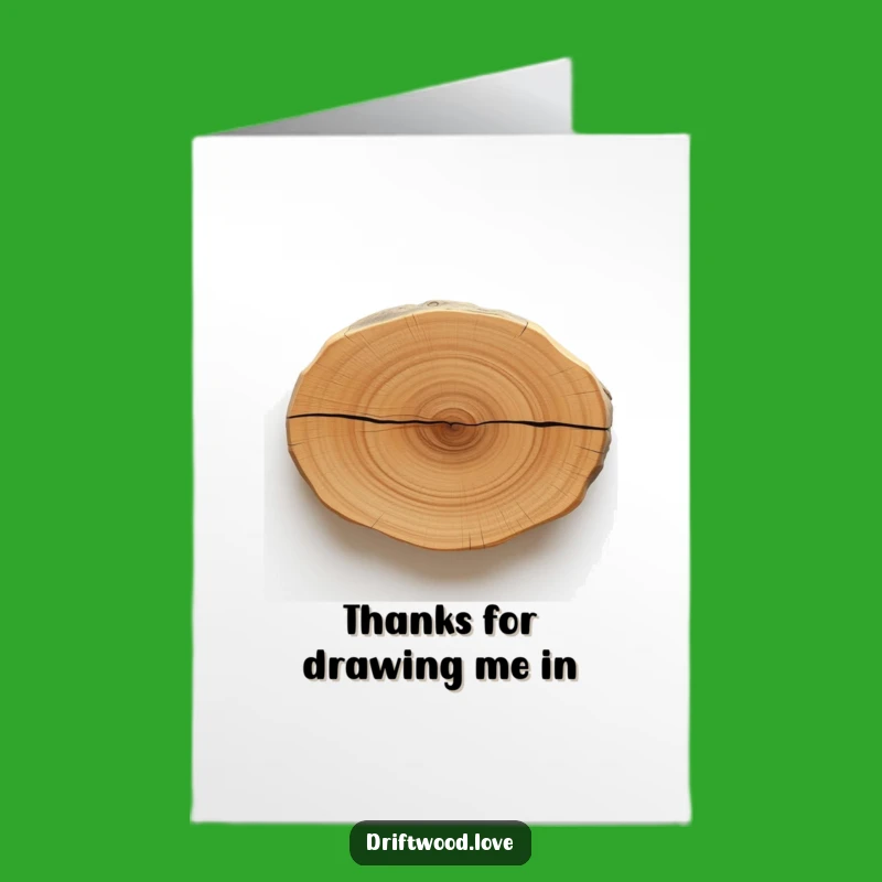 Chic Free Printable Thank You Card: Driftwood Charm for Expressing Gratitude