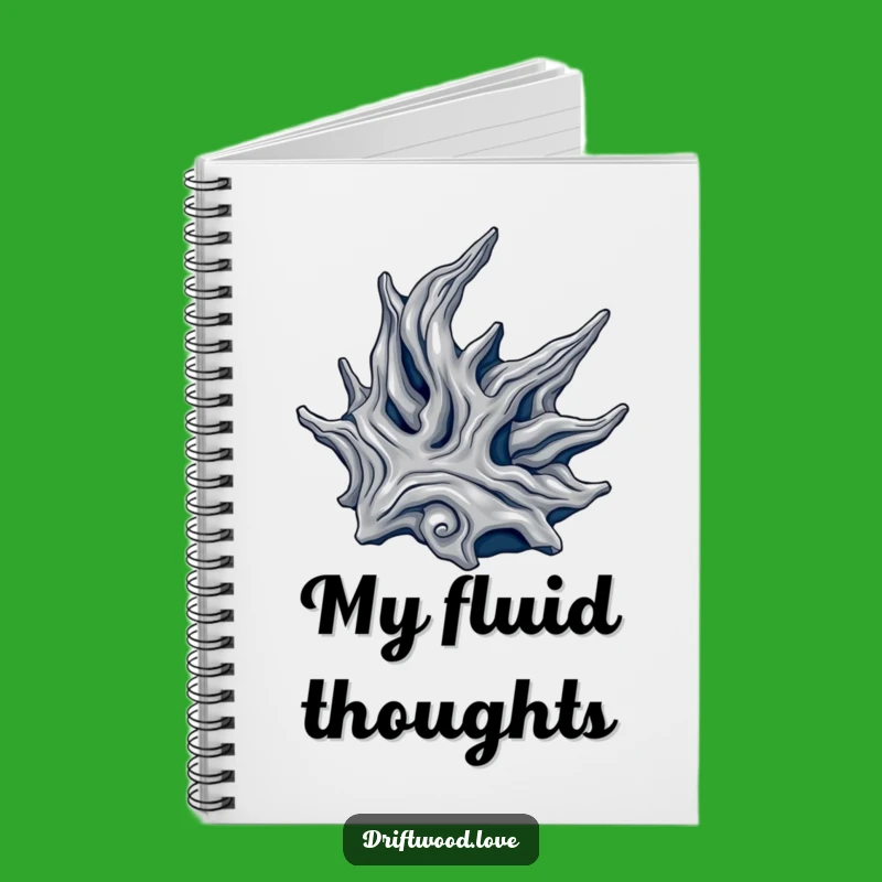 Funny Metallic Driftwood Notebook: Jot Down Ideas with Elegant, Organic Style