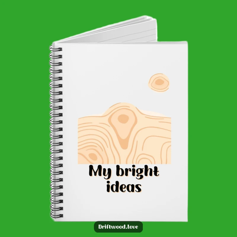 Funny Vibrant Wood Grain Notebook: Jot Down Ideas in Colorful, Artistic Style