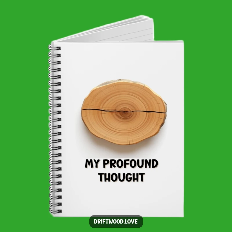 Funny Driftwood Line Notebook: Jot Down Ideas with Bold, Minimalist Inspiration