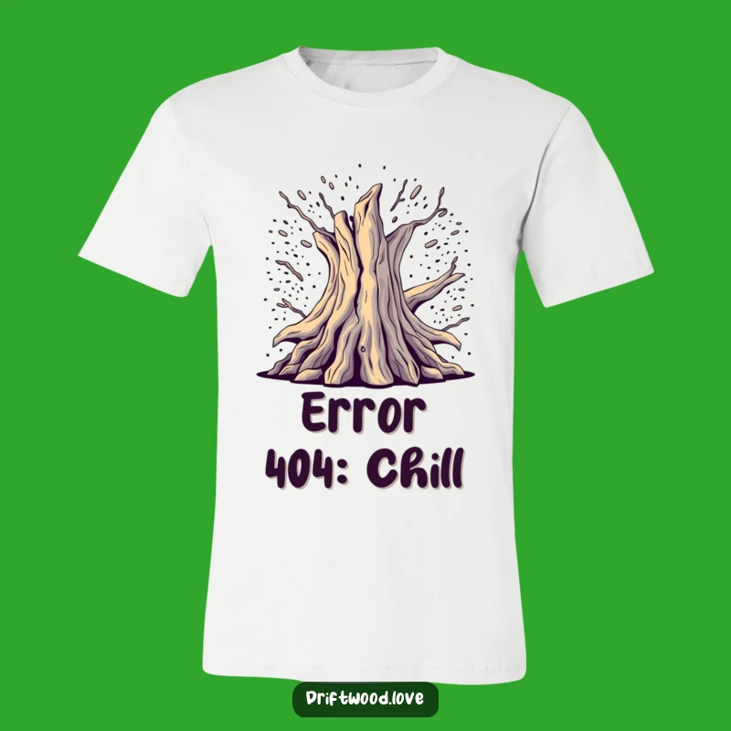 Funny Deconstructed Driftwood T-Shirt: Glitch Art for a Unique, Funny Style